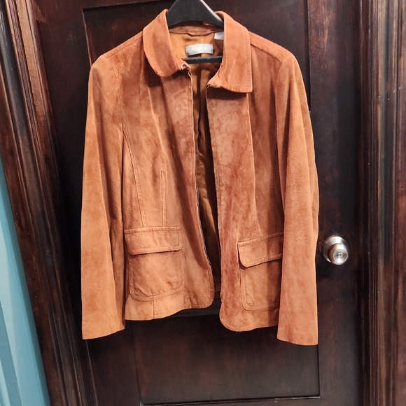 Liz Claiborne Jackets & Blazers - Liz Claiborne Rust Brown Suede Blazer